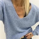 maglione con scollo a v over week